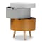 Baxton Studio Elison Mid-Century Multi Color 3-Tier Wood Nightstand 154-9035 - alternate 5